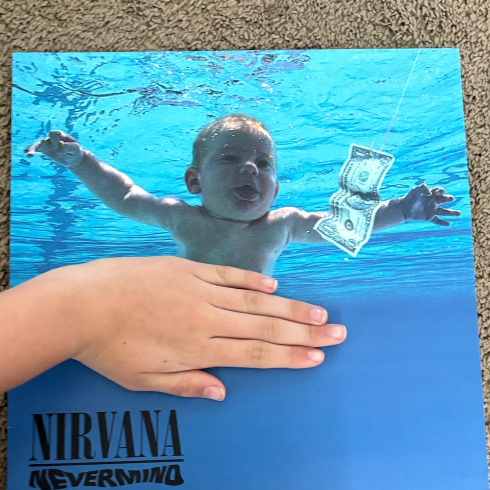 NIRVANA Blue 'Nevermind' Iconic Baby Album Record